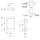 Technical Drawing - ADP Charlie Compact Vanity with Kickboard