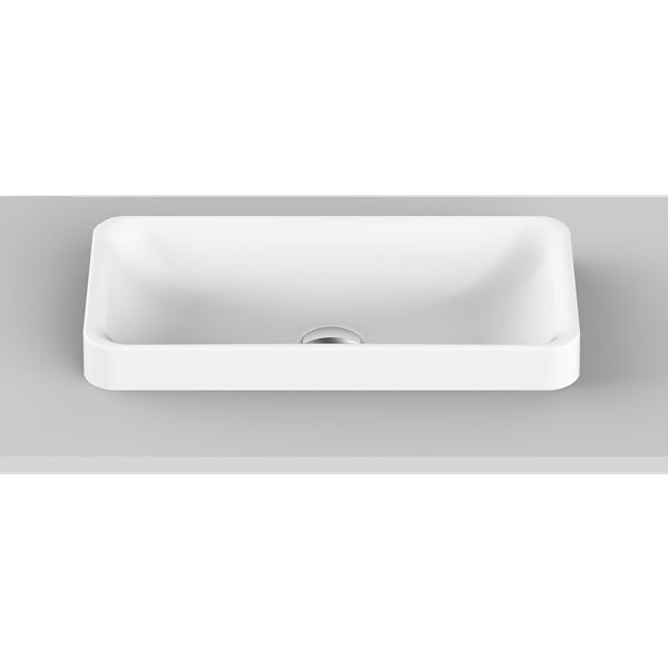 ADP Faith Solid Surface Basin 495mm for short projection vanities