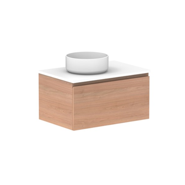 ADP Glacier All Drawer Slim 750mm Left Vanity with Solid Surface Top - Online at The Blue Space