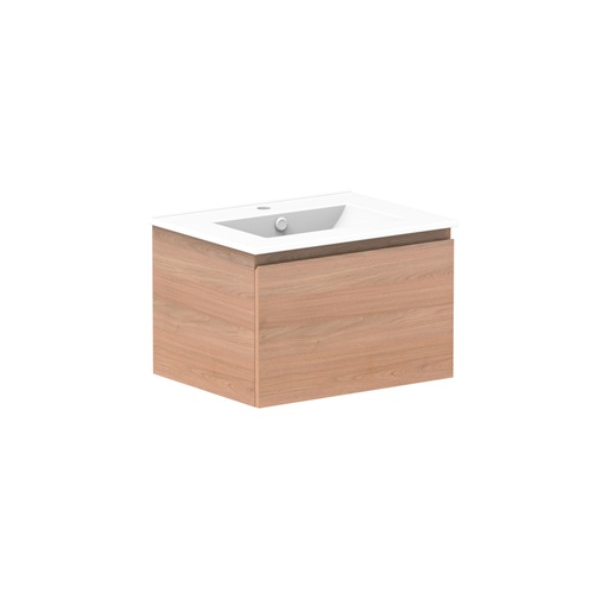 ADP Glacier All Drawer Ceramic Slim 600mm Centre Vanity with Ceramic Top - Online at The Blue Space