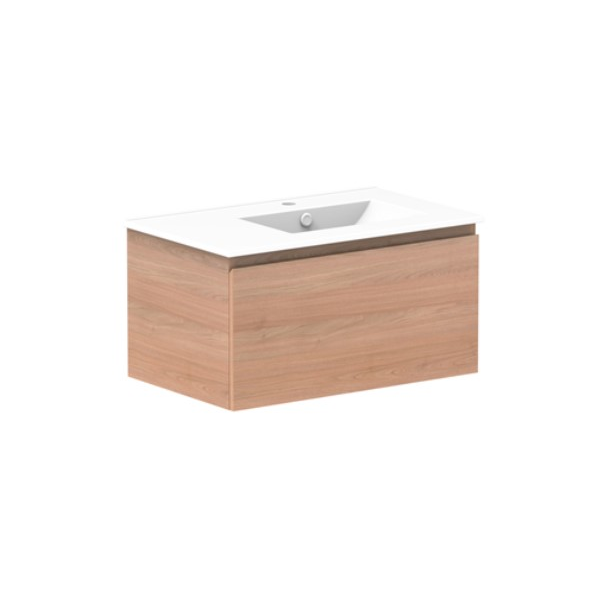 ADP Glacier All Drawer Ceramic Slim 750mm Right Vanity with Ceramic Top - Online at The Blue Space