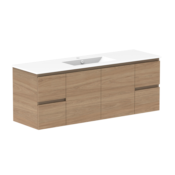 ADP Glacier Full Depth Door & Drawer Twin Ceramic Top 1500mm Centre Bowl | The Blue Space
