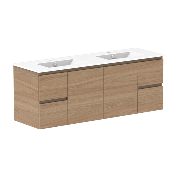 ADP Glacier Full Depth Door & Drawer Twin Ceramic Top 1500mm Double Bowl | The Blue Space