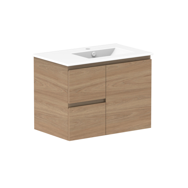 ADP Glacier Full Depth Door & Drawer Twin Ceramic Top 750mm Right Bowl | The Blue Space