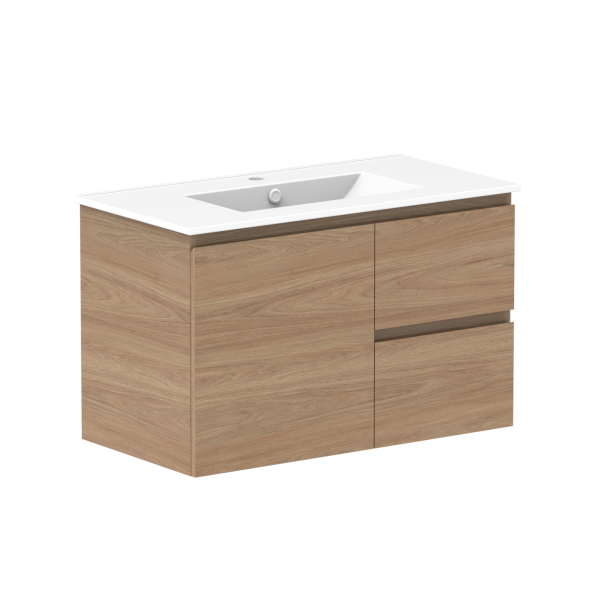 ADP Glacier Full Depth Door & Drawer Twin Ceramic Top 900mm Centre Bowl | The Blue Space