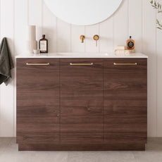 ADP Glacier Lite Ceramic Top Ensuite Trio Vanity Lifestyle - The Blue Space