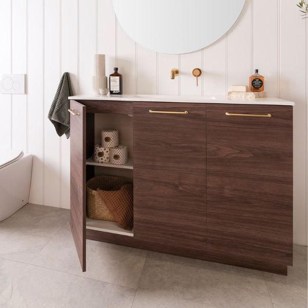 ADP Glacier Lite Ceramic Top Ensuite Trio Vanity Lifestyle - The Blue Space