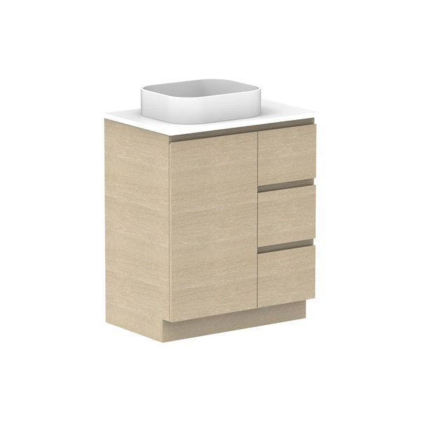 ADP Glacier Hamper 750 Trio Floor Mount Left Bowl | The Blue Space