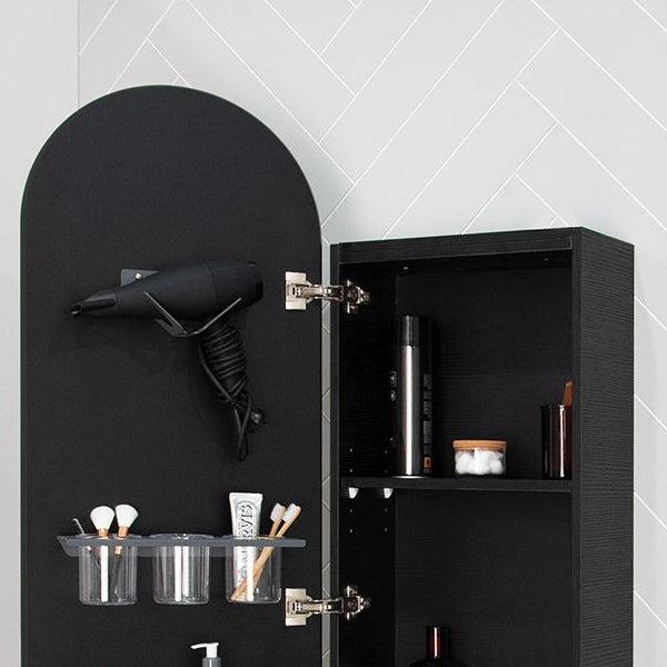 ADP Hair Dryer Holder in ADP Mirror Cabinet - The Blue Space