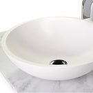 ADP Karma Round Above Counter Basin in Gloss or matte white  at The Blue Space