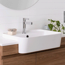 ADP Miya 550 Semi-Recessed Basin White online at the Blue Space