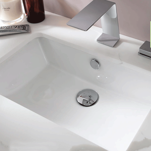 ADP Nesa 530 x 340 Under Counter Basin White