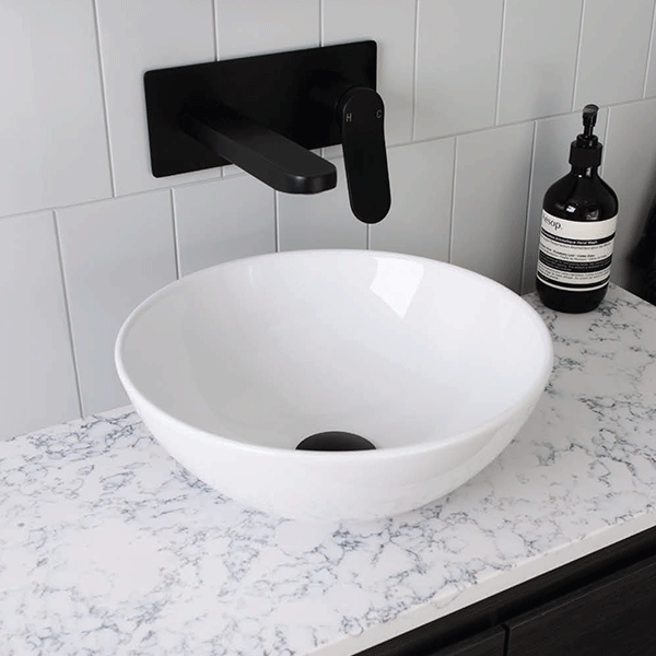 ADP Pluto 325 x 325 Above Counter Basin White