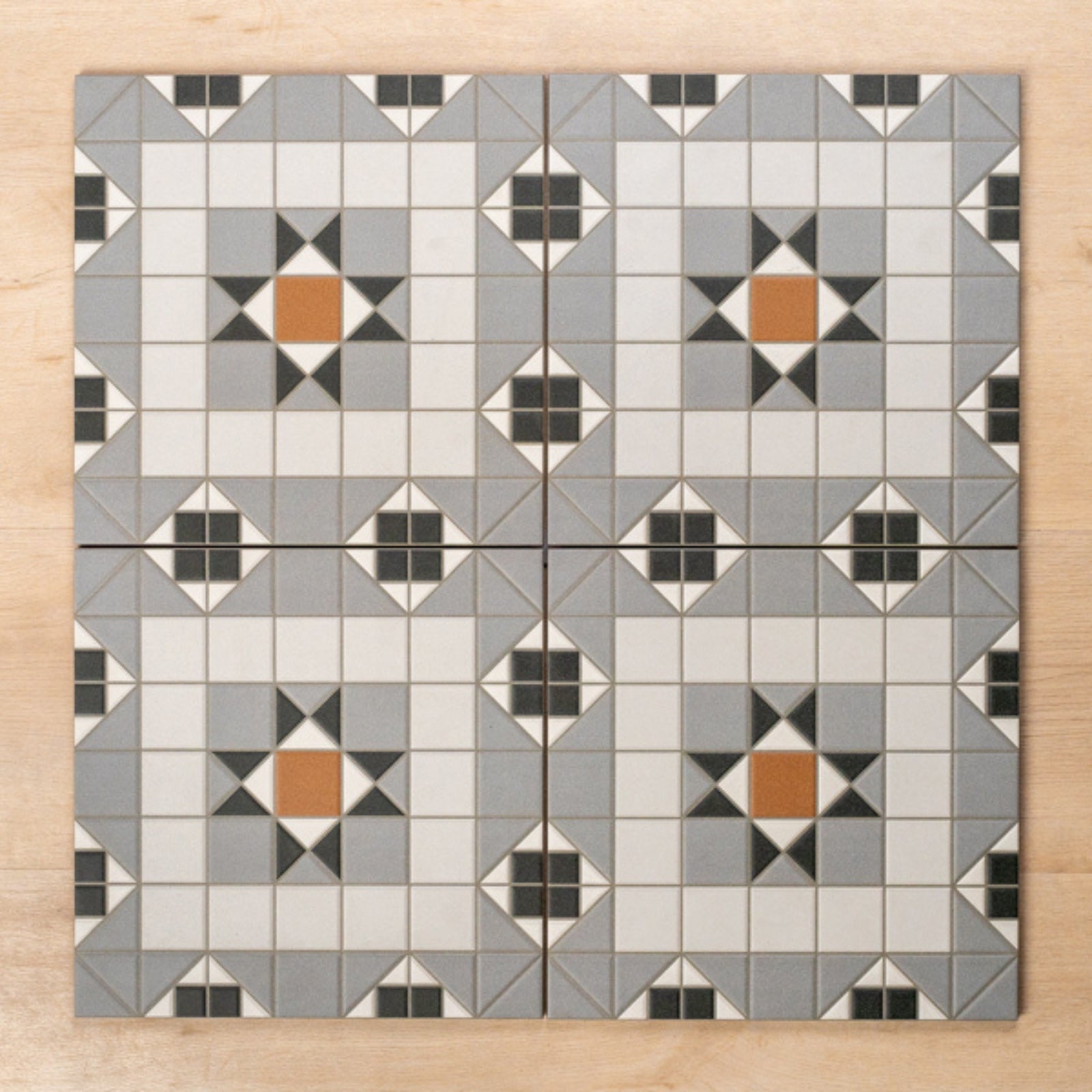Faces Alicante Derby Matt Cushioned Edge Porcelain Tile 316x316mm Straight Pattern - The Blue Space