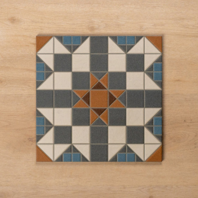 SIngle no Hand Alicante Heathcote Matt Cushioned Edge Porcelain Tile 316x316mm 3FEDCAM - The Blue Space