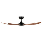 Brilliant Amari 52" 132cm DC Ceiling Fan - Black with Walnut Timber finish - The Blue Space