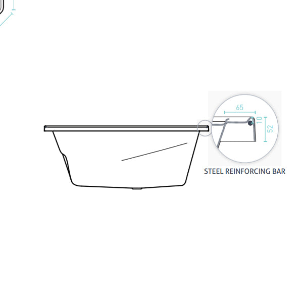 Technical Drawing - Decina Angelique Bath
