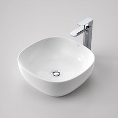 Caroma Artisan Above Counter Basin- Curved Square 400mm by Caroma - The Blue Space