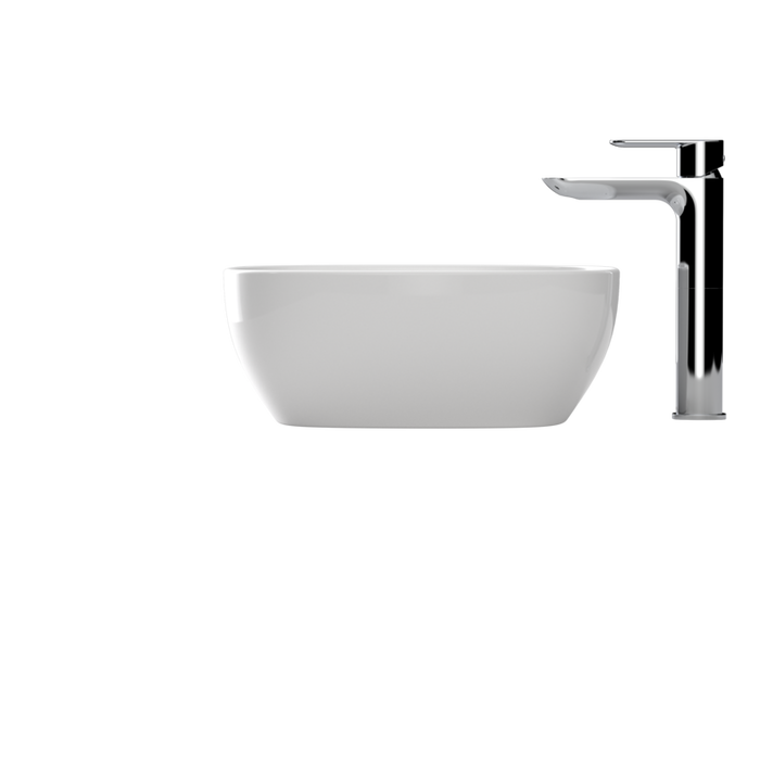 Caroma Artisan Above Counter Basin- Curved Rectangle 500mm by Caroma - The Blue Space