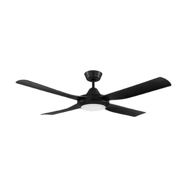 Eglo Bondi 52" 132cm Ceiling Fan 20W LED Light - Black - The Blue Space