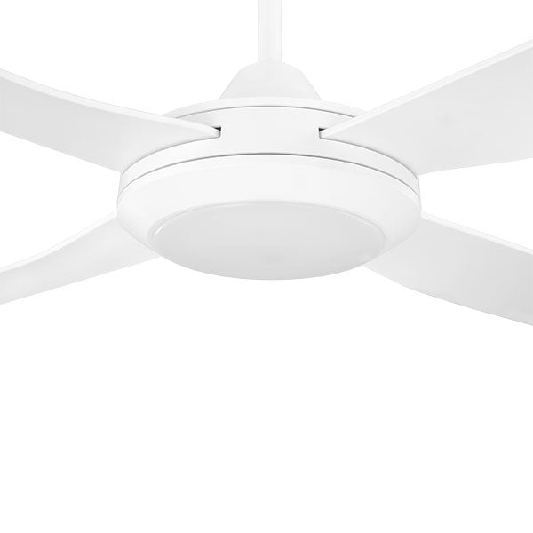 Eglo Bondi 52" 132cm Ceiling Fan with 20W LED CCT Light - White - The Blue Space