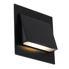 Telbix Brea 3W LED Wall Step Light in Warm White, Black - The Blue Space