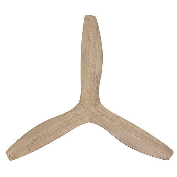 Brilliant Bahama 52" 132cm DC Ceiling Fan - White with Whitewashed Timber Finish - The Blue Space