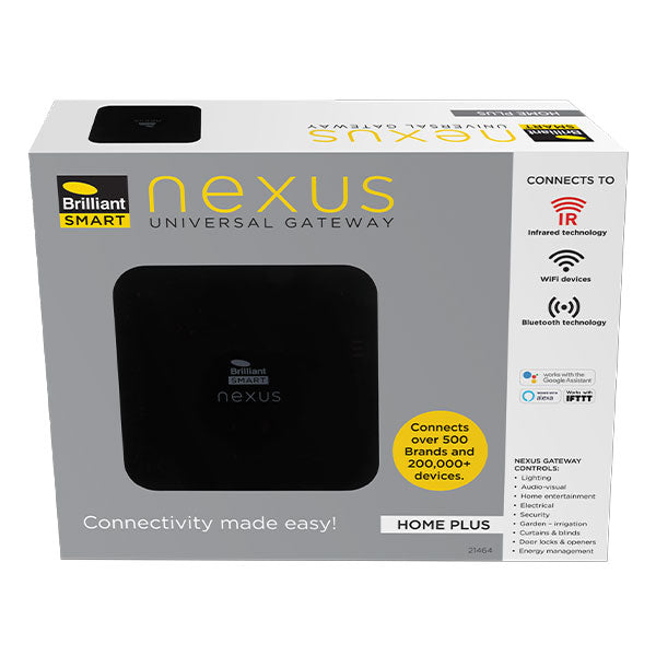 Brilliant Nexus Gateway Home Plus Packaging Black - The Blue Space