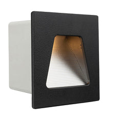 Brilliant Evelyn 3W Wall Step Light Warm White in Black | The Blue Space