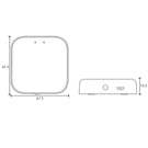 Brilliant Smart Bluetooth Mesh Link White Technical Drawing - The Blue Space