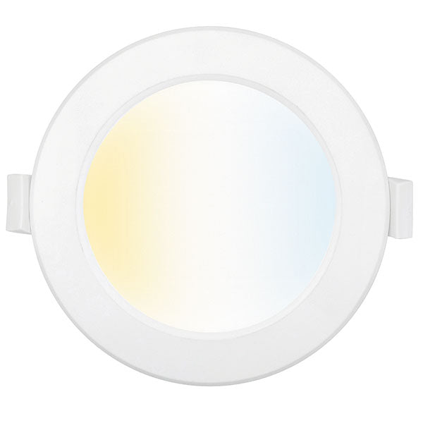 Brilliant Trilogy Smart LED CCT Downlight in White - The Blue Space