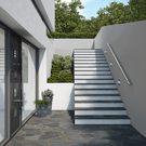 Rothley Handrail Kit Brushed Stainless Steel outdoor staircase rail online at The Blue Space