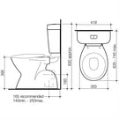 Caroma Aire Concorde Connector Toilet Suite by Caroma - The Blue Space