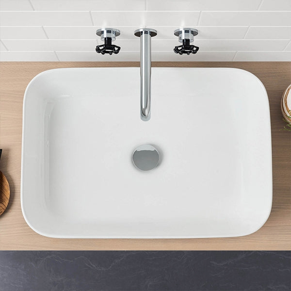 Caroma Artisan Above Counter Basin- Rectangle 600mm by Caroma - The Blue Space