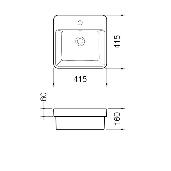 Caroma Carboni Seamless Inset Vanity Basin by Caroma - The Blue Space