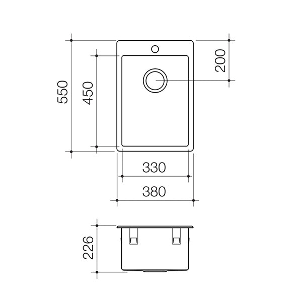 Caroma Urbane II 35 Litre Stainless Steel Laundry Tub