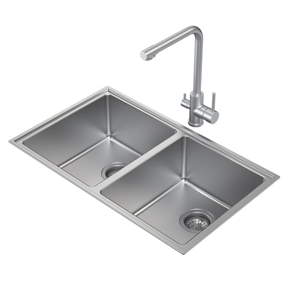 Caroma Urbane II Stainless Steel Double Bowl