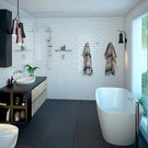 Caroma Contura Freestanding Bath Mixer by Caroma - The Blue Space