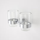 Caroma Cosmo Metal Tumbler Holder - Double by Caroma - The Blue Space