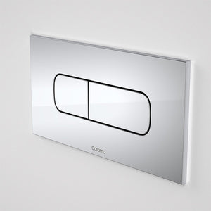 Caroma Invisi Series II Metal Oval Dual Flush Plate & Buttons