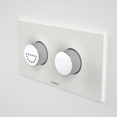 Caroma Invisi Series II Round Dual Flush Plate & Raised Care Buttons - Morning Glow by Caroma - The Blue Space