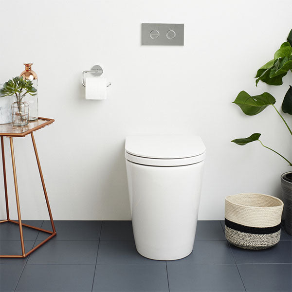 Caroma Liano Cleanflush Easy Height Wall Faced Invisi Series II Toilet Suite