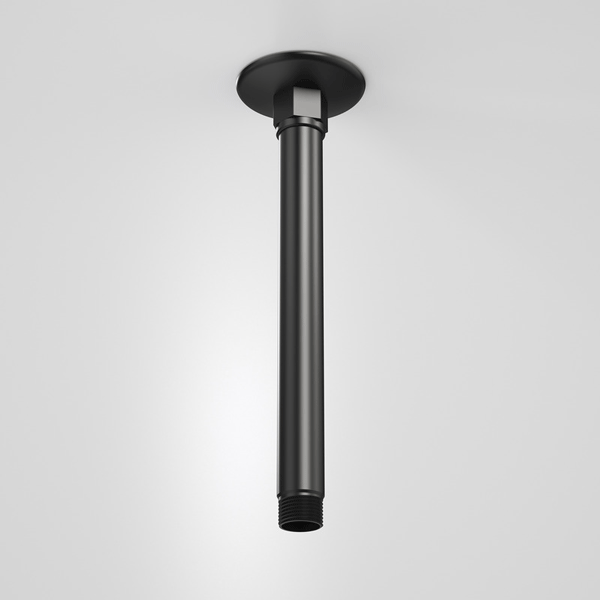 Caroma Liano Nexus Ceiling Shower Arm and Flange 210mm-Matte Black by Caroma - The Blue Space