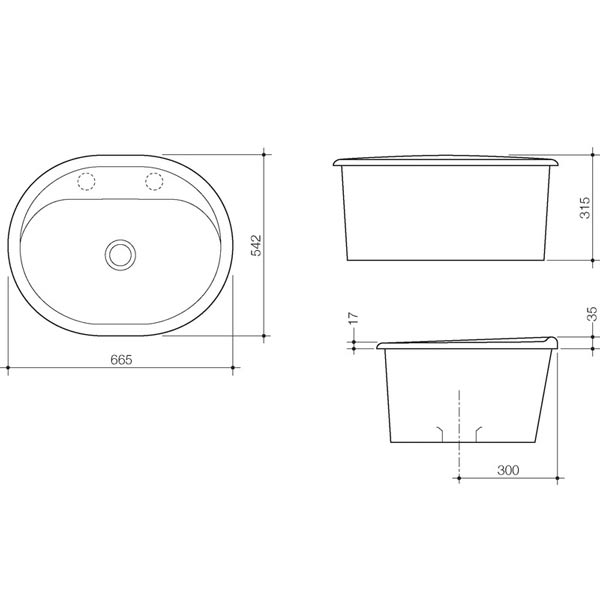 Caroma Metro 35 Utility Laundry Basin