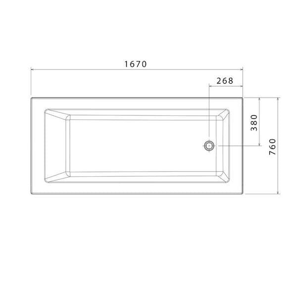 Caroma Newbury Island Bath 1525mm and 1675mm