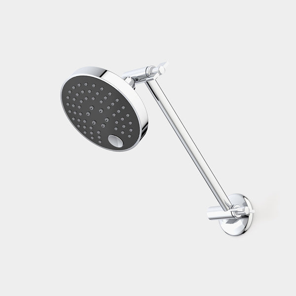 Caroma Pin Multifunction Adjustable Wall Shower-Black/Chrome