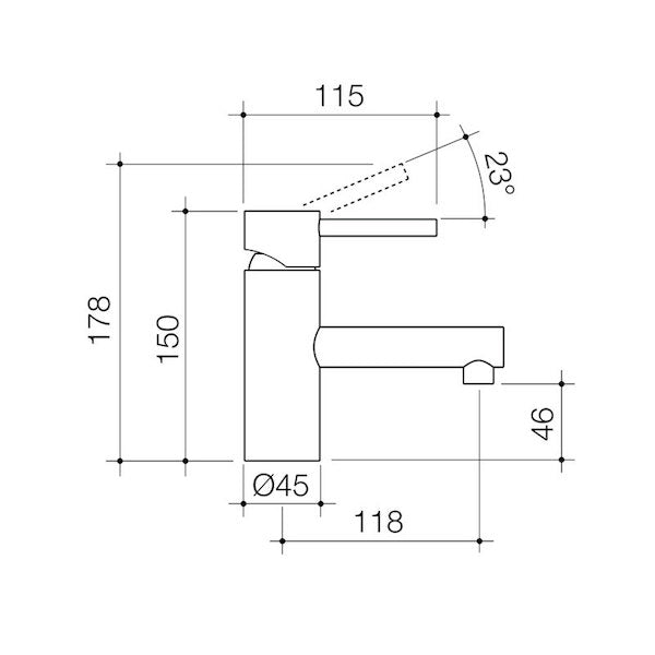 Caroma Titan Stainless Steel Basin Mixer