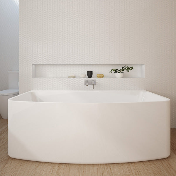 Caroma Urbane Back To Wall Freestanding Bath 1675mm - The Blue Space