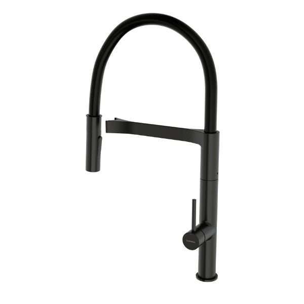 Liano II Flexible Pull Down Sink Mixer in Matte Black  by Caroma - The Blue Space
