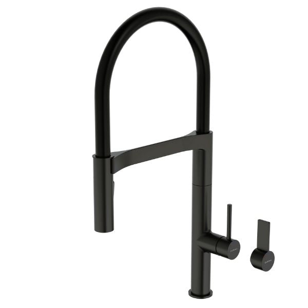 Liano II  Flexible Pull Down Sink Mixer in Matte Black  by Caroma - The Blue Space